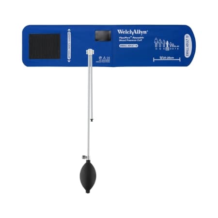 FlexiPort Reusable Blood Pressure Cuff and Bulb Royal Blue Nylon Cuff Small Adult Cuff - Image 1