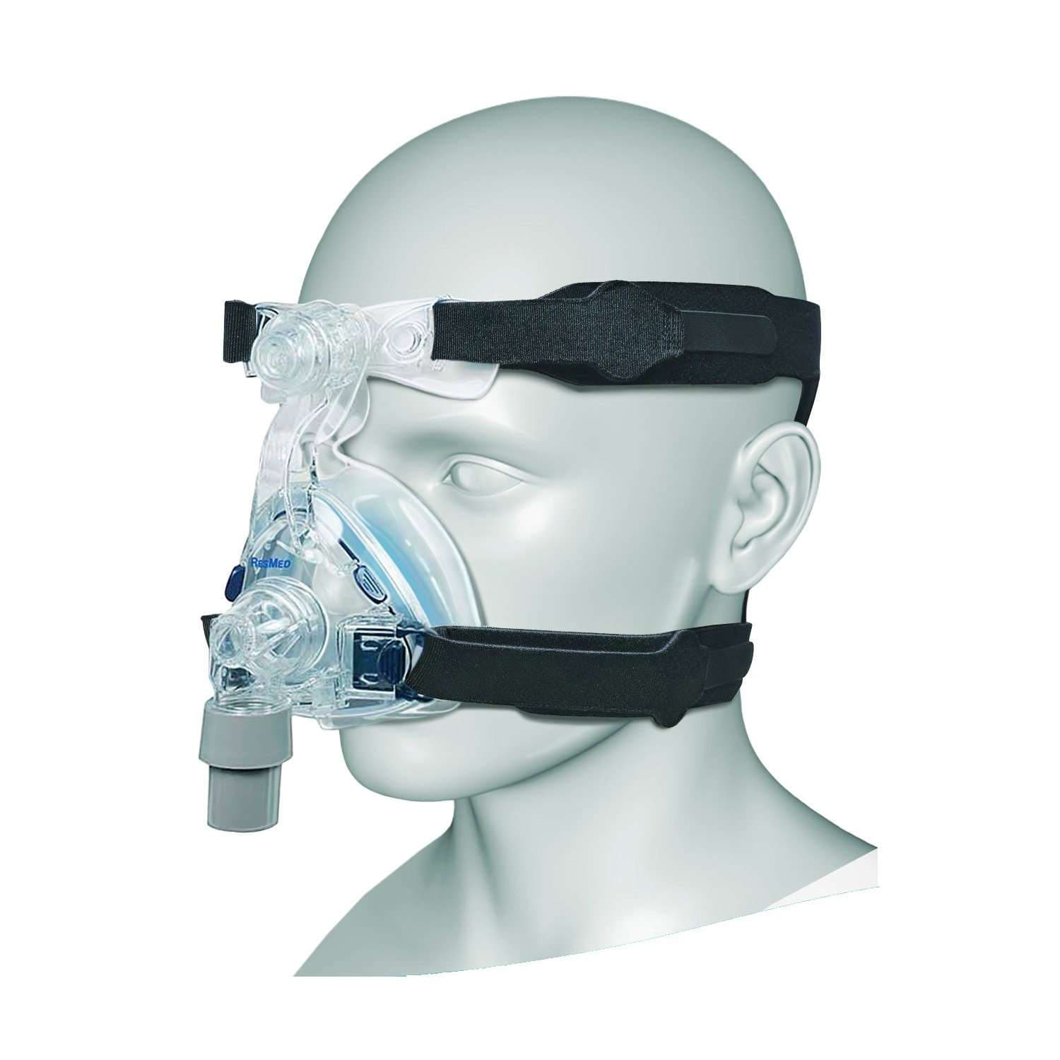 Respironics Deluxe Headgear 4 Strap, Black - Image 1