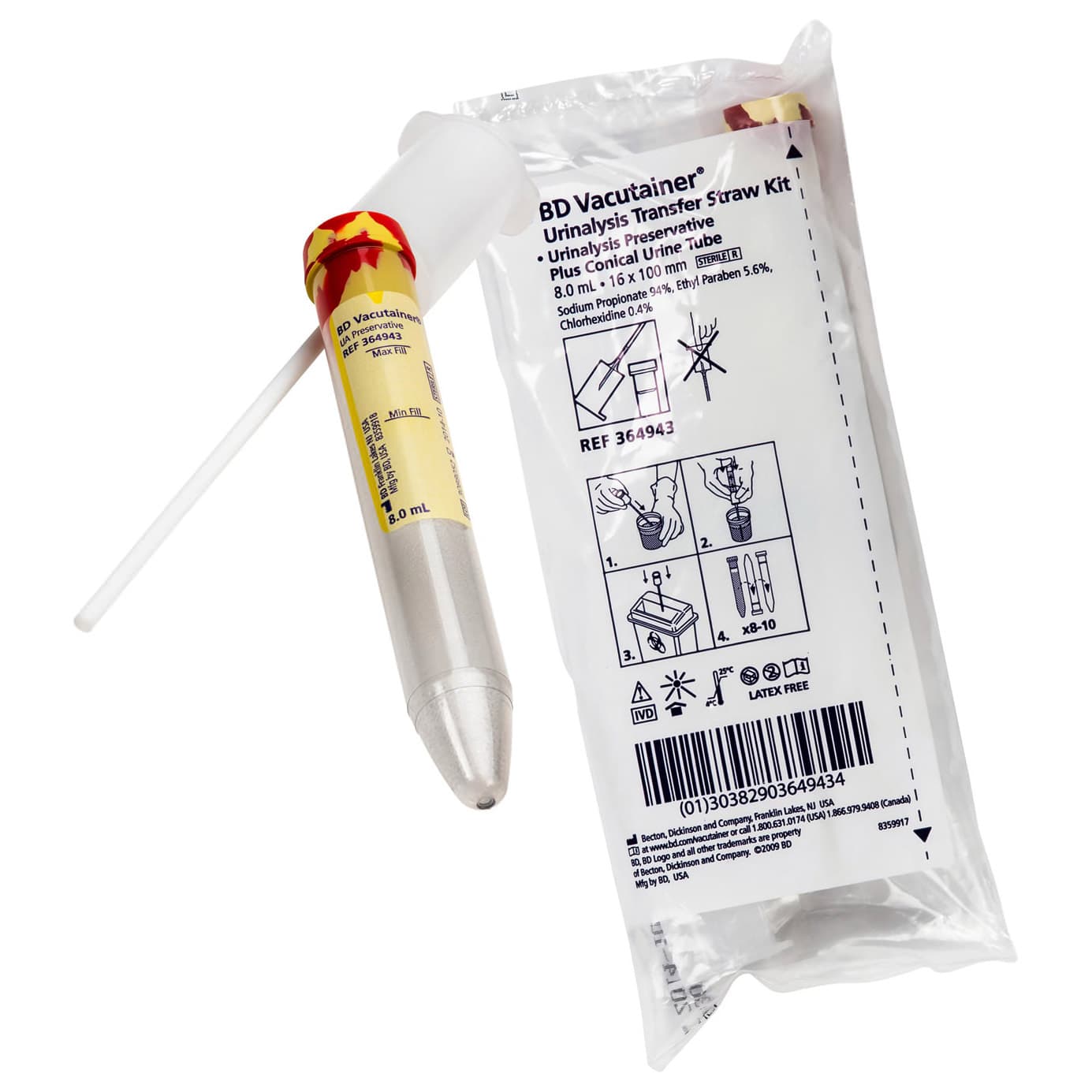 BD Vacutainer Urinalysis Transfer Straw Kit - Image 1
