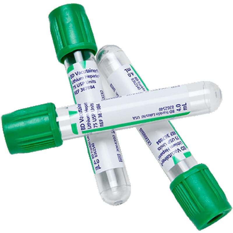 BD Vacutainer Lithium Heparin Tubes with Hemogard Closure - Image 1
