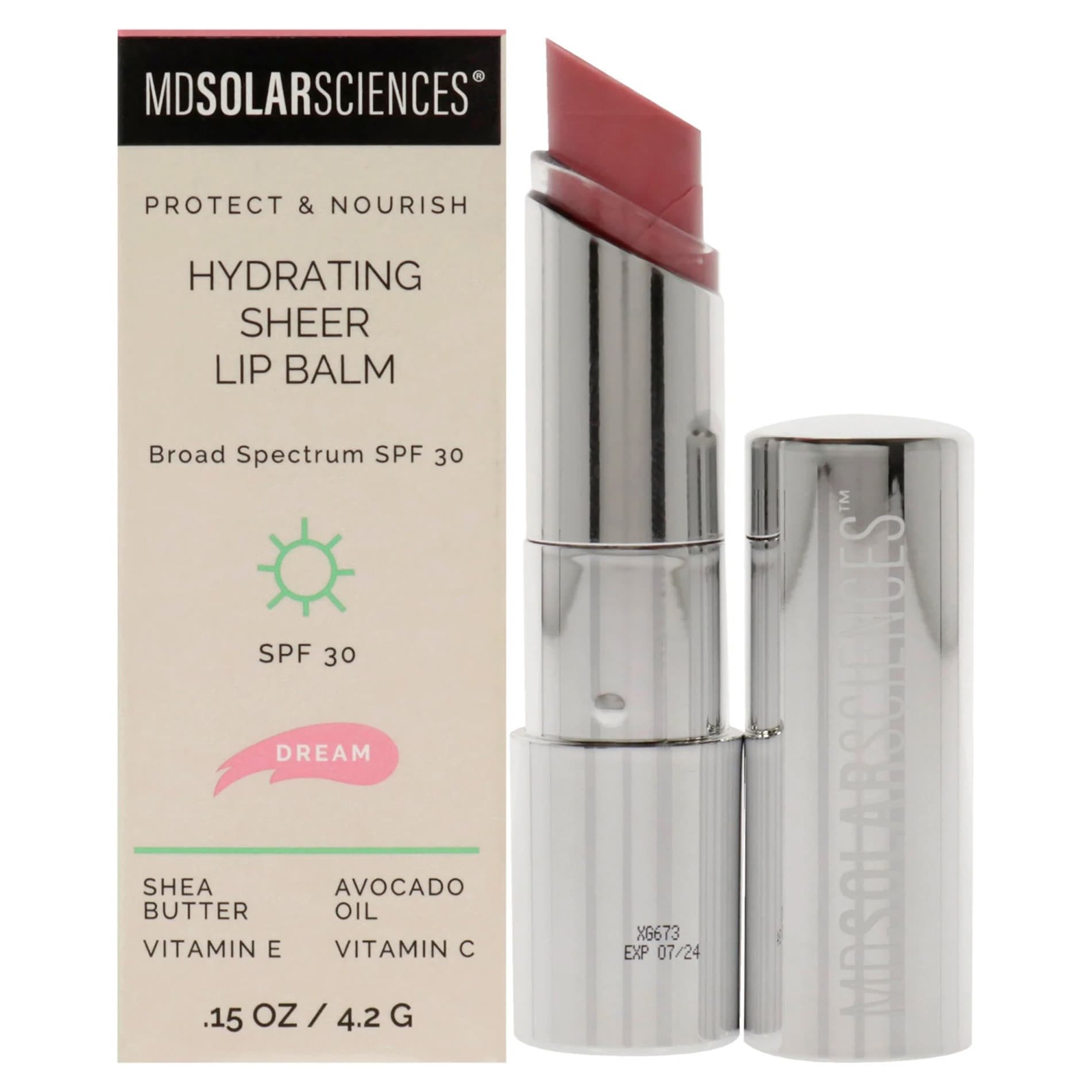 Hydrating Sheer Tinted Lip Balm with Sunscreen SPF 30, 0.15 oz - Image 8
