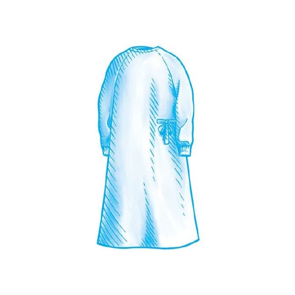 SmartGown Surgical Gown with Towel, Blue - Image 1