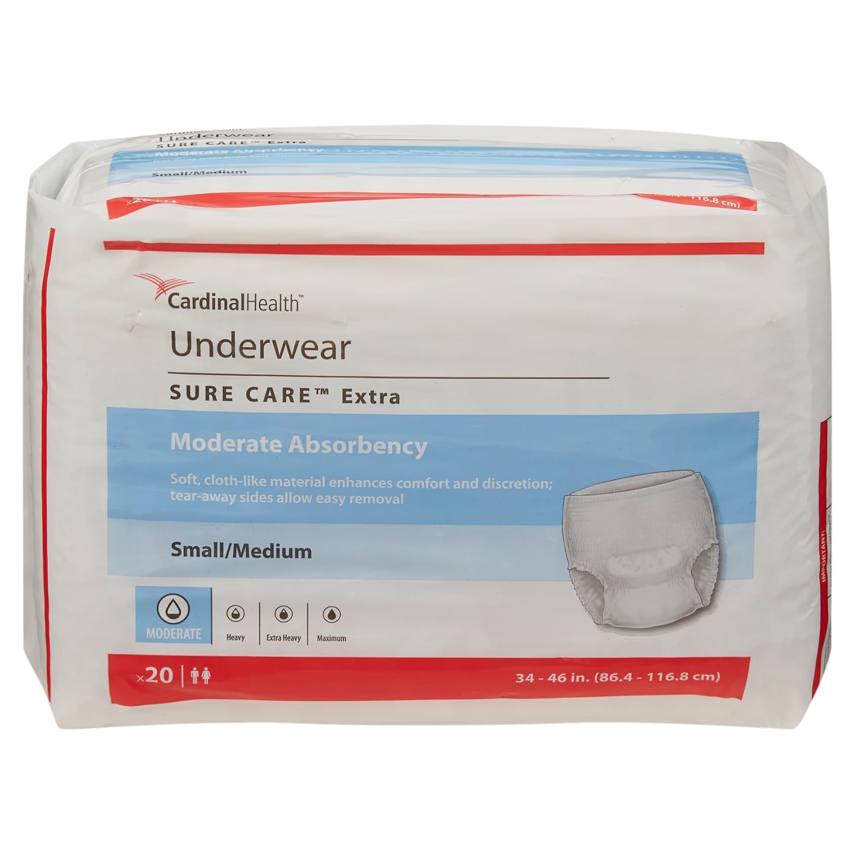 Cardinal Health Sure Care Extra Underwear