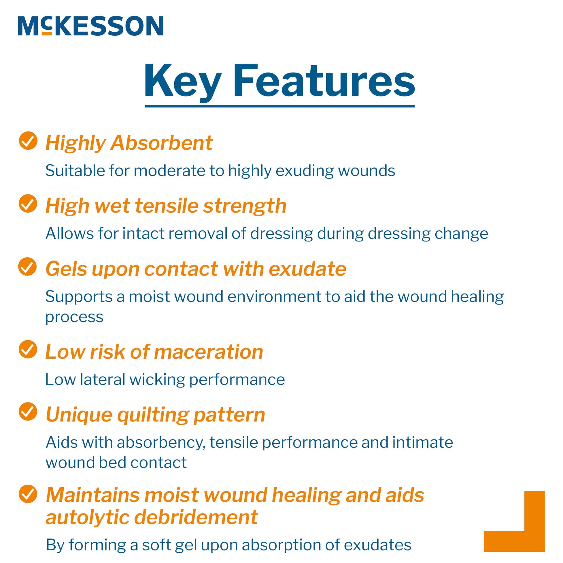 McKesson Silver Gelling Fiber Dressing White Ionic Silver Rectangle Sterile - Image 4