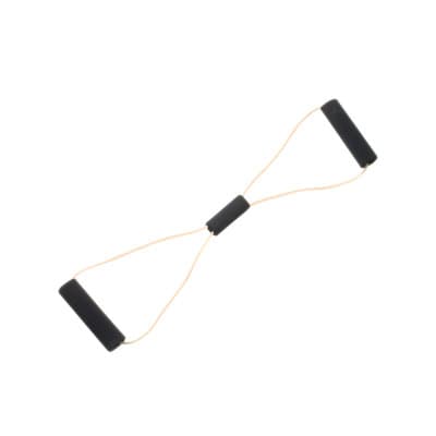 CanDo Tubing BowTie Exerciser, 22 Inch, Tan, 2X Light - Image 1