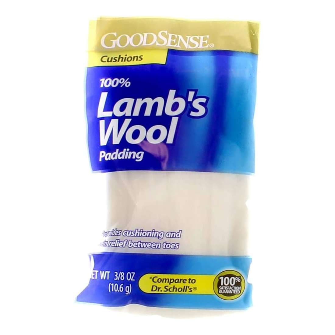 GoodSense Lamb's Wool Padding, 3/8 oz, Cushions and Separates Toes