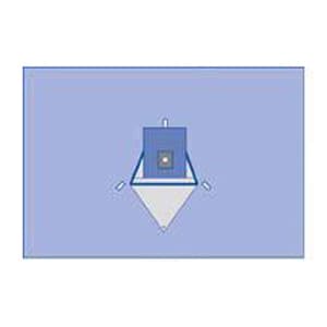 Proxima Orthopedic Drape Blue 159 W x 105 L Inch Beach Chair Shoulder Drape Without Covers - Case of 5 - Image 1