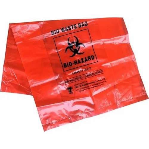 RD Plastics Company Biohazard Bag, 8 x 10 Inch - Package of 100 - Image 1