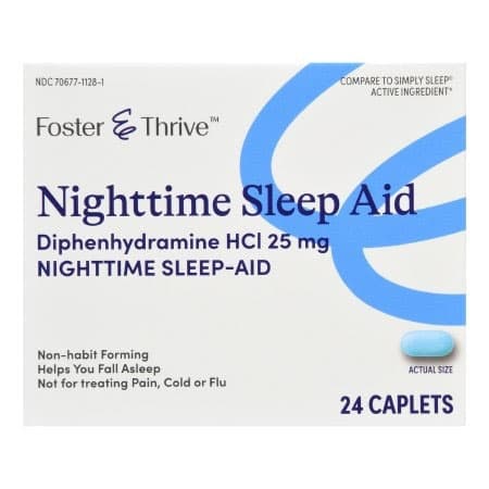 Foster & Thrive Diphenhydramine HCl Sleep Aid Caplet
