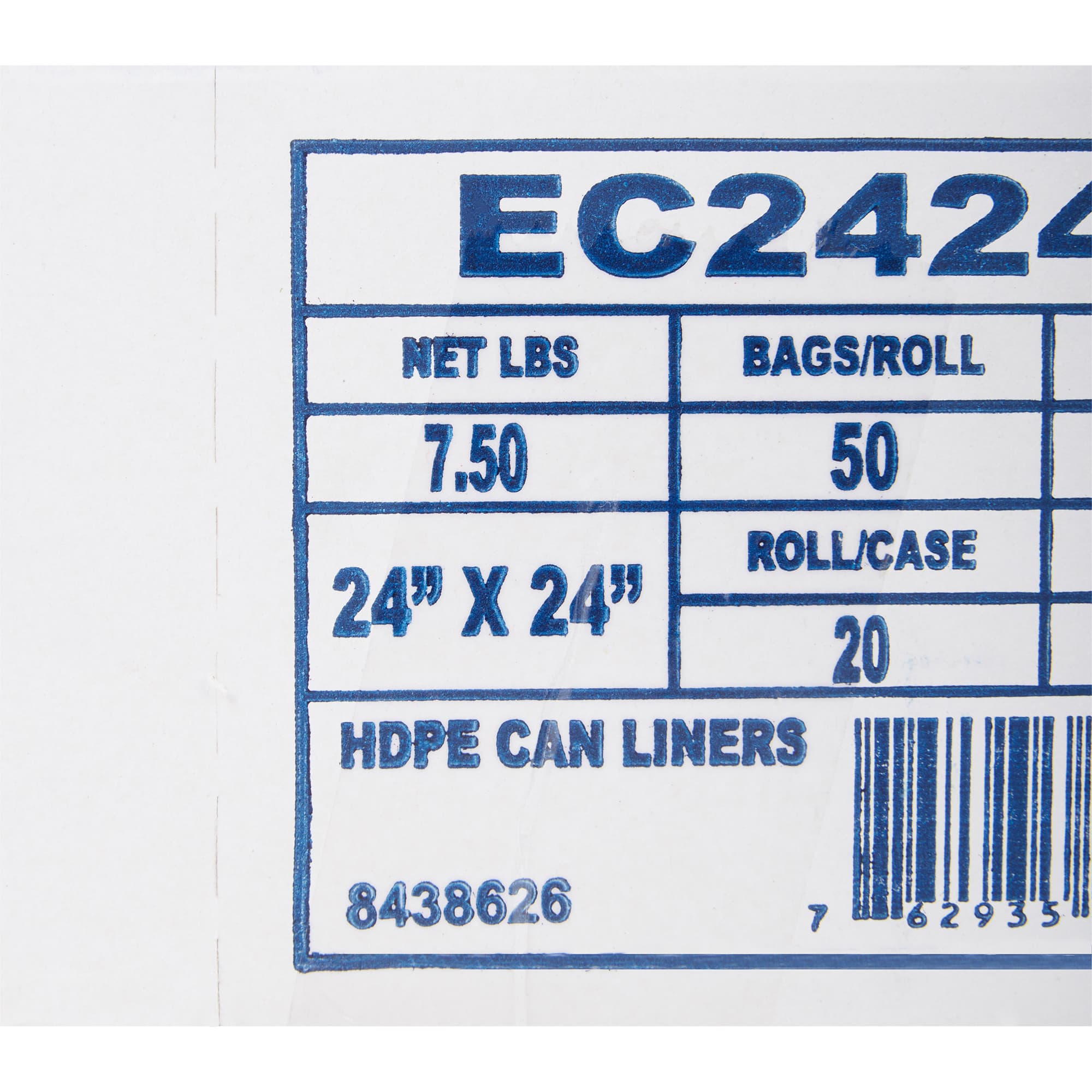 McKesson Trash Bag HDPE Clear Star Seal Bottom - Image 3