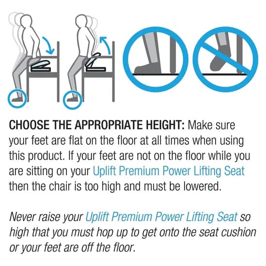 Carex Premium Uplift Seat Assist Standard Manual Lifting Cushion - Image 7