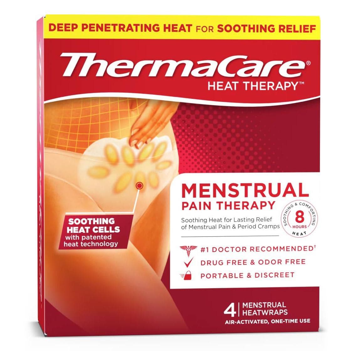 ThermaCare HeatWraps Menstrual Pain Instant Hot Patch For Abdomen