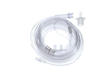 Softech Bi-Flo ETCO2 Sampling Cannula Clear 7 Foot Tubing Over Ear NonSterile Single Patient Use - Image 1