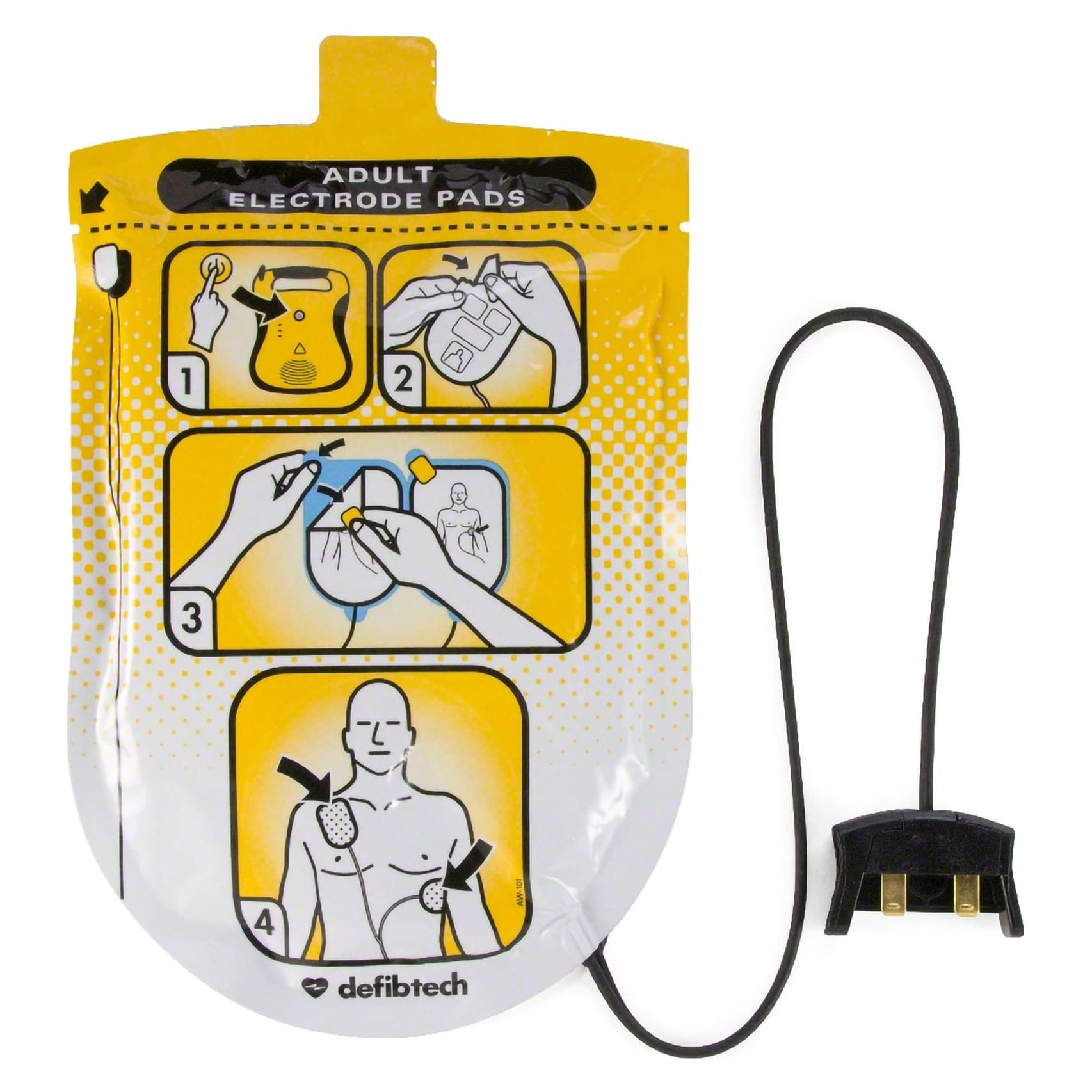 Defibtech Lifeline Adult AED Defibrillator Disposable Pads - Image 1