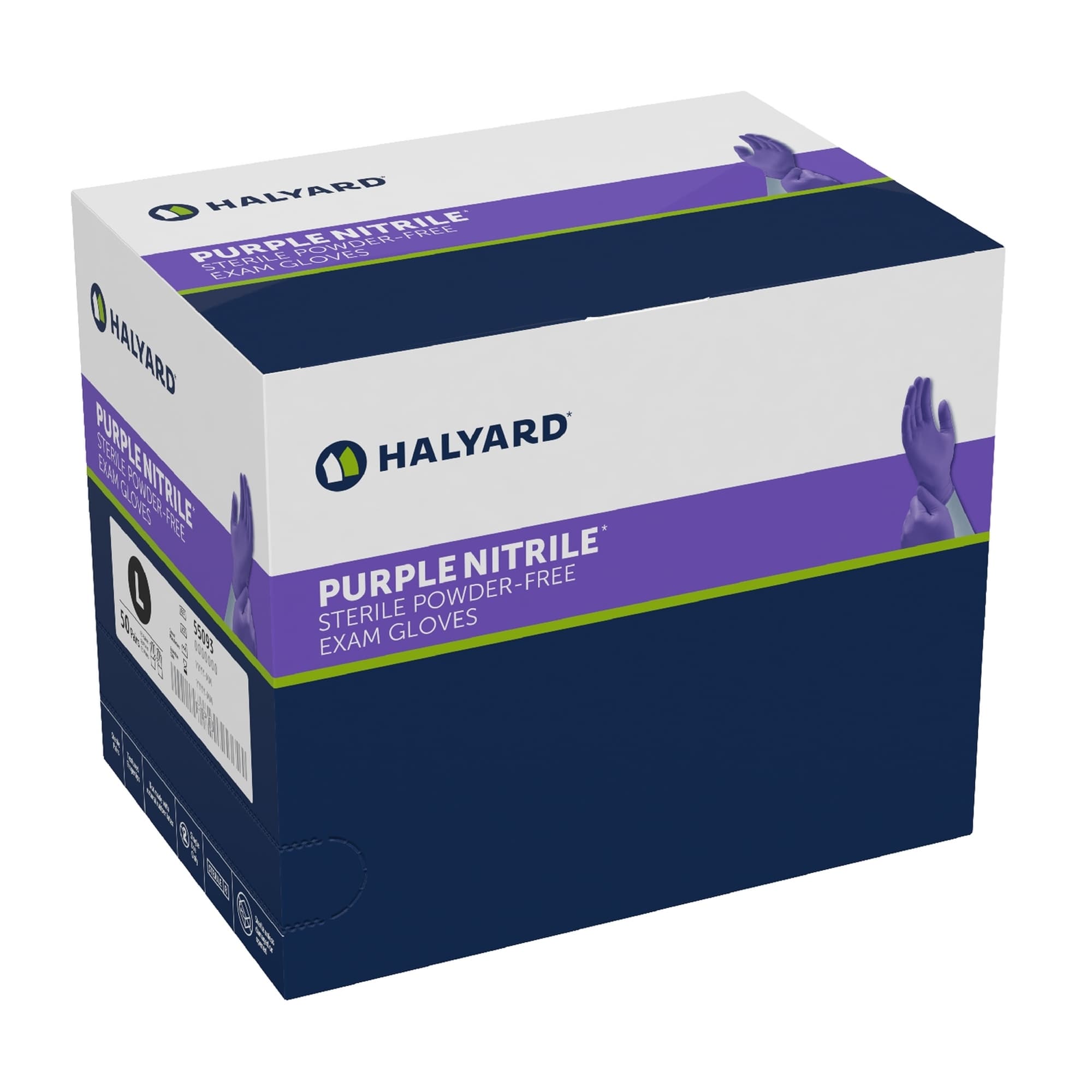 Halyard Purple Nitrile Sterile Powder Free Exam Gloves
