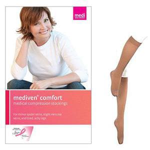Mediven Comfort Calf Compression Stocking, X- Wide, Size 4, Natural - Pair of 2
