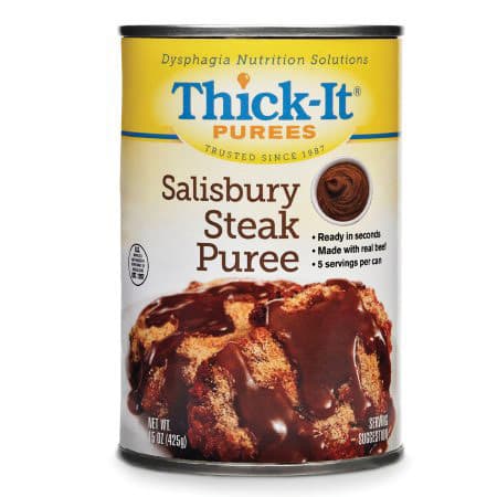 Thick-It Puree, Salisbury Steak, 15 oz - Case of 12 - Image 1