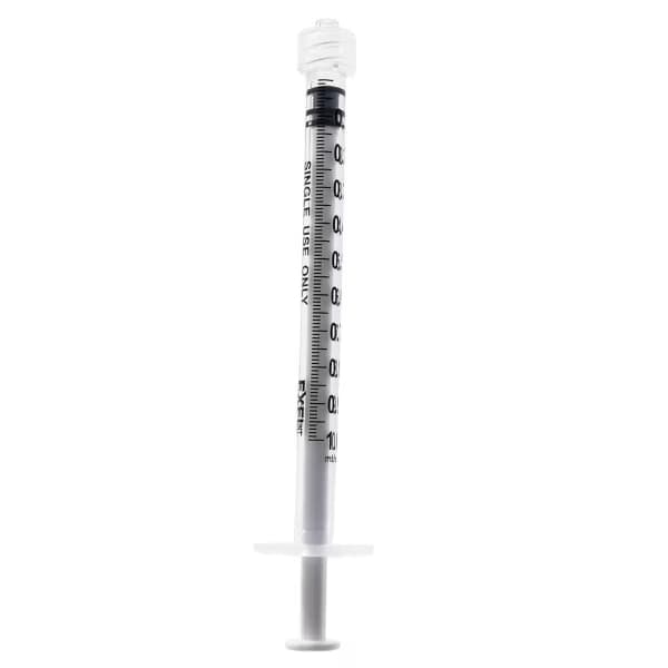 Exel 1ml Tuberculin Syringe, Luer Lock Tip - Image 2