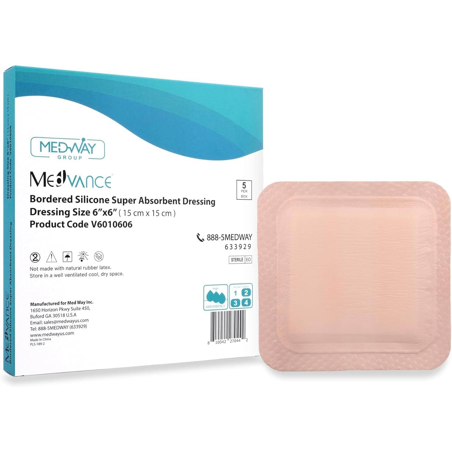 MedVance Bordered Silicone Super Absorbent Dressing