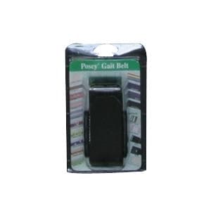 Posey Premium EZ Clean Gait Belts With Spring-Loaded Buckle Standard, Black