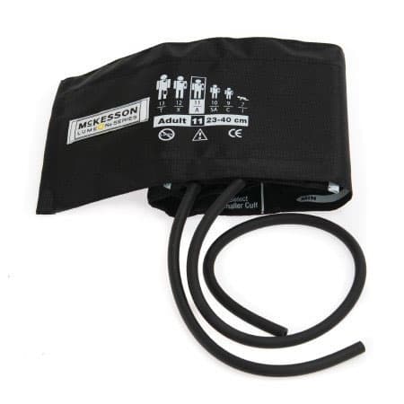 McKesson Reusable Arm Blood Pressure Cuff, Medium Black Cuff - Image 1