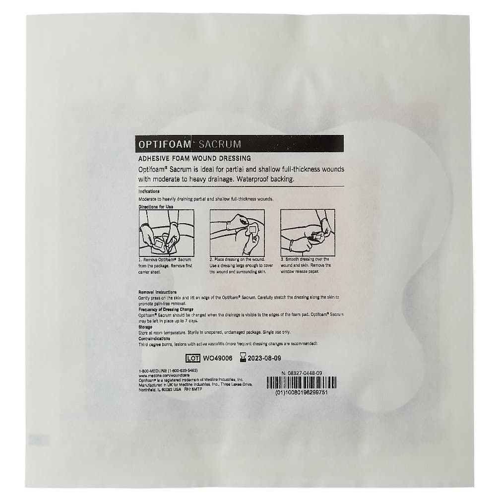 Optifoam Sacrum Adhesive Foam Dressing - Image 5
