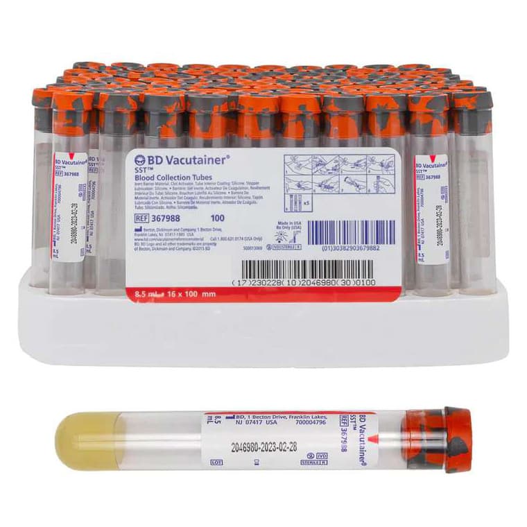 BD Vacutainer SST Venous Blood Collection Serum Tube