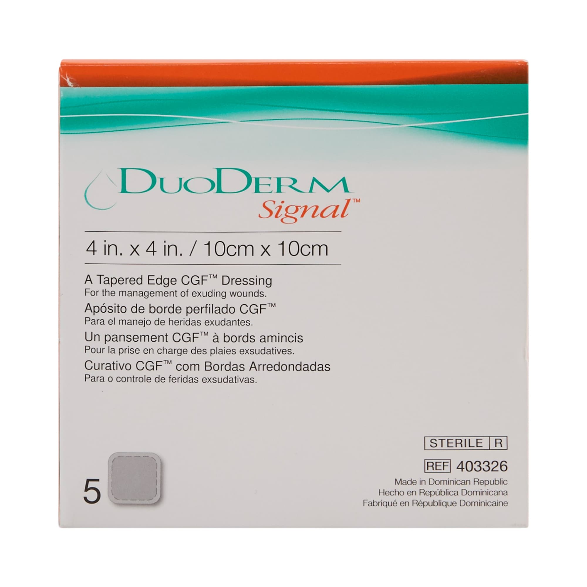 DuoDERM Signal CGF Foam Backing Hydrocolloid Dressing - Image 2