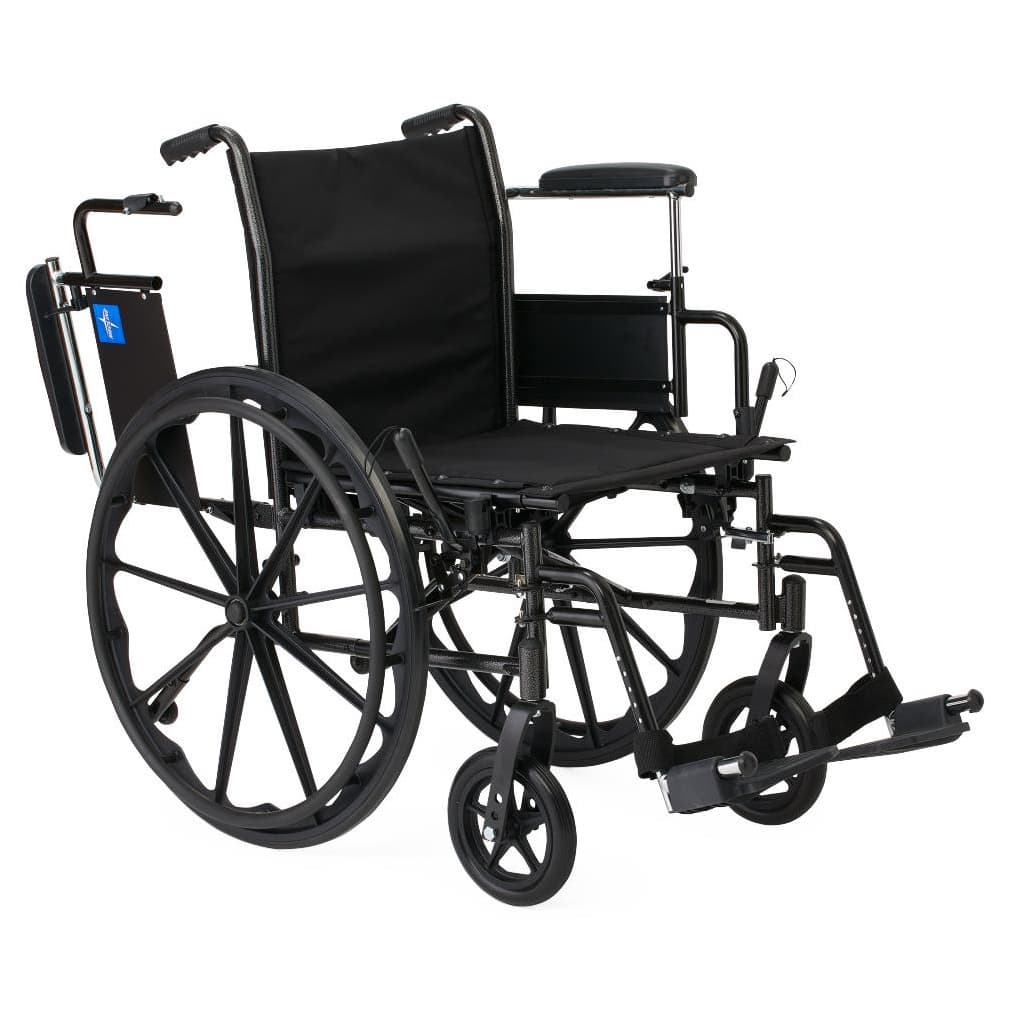Medline K3 Basic Plus 18" Wheelchair with Swing-Away Leg Rests and Seat Belt