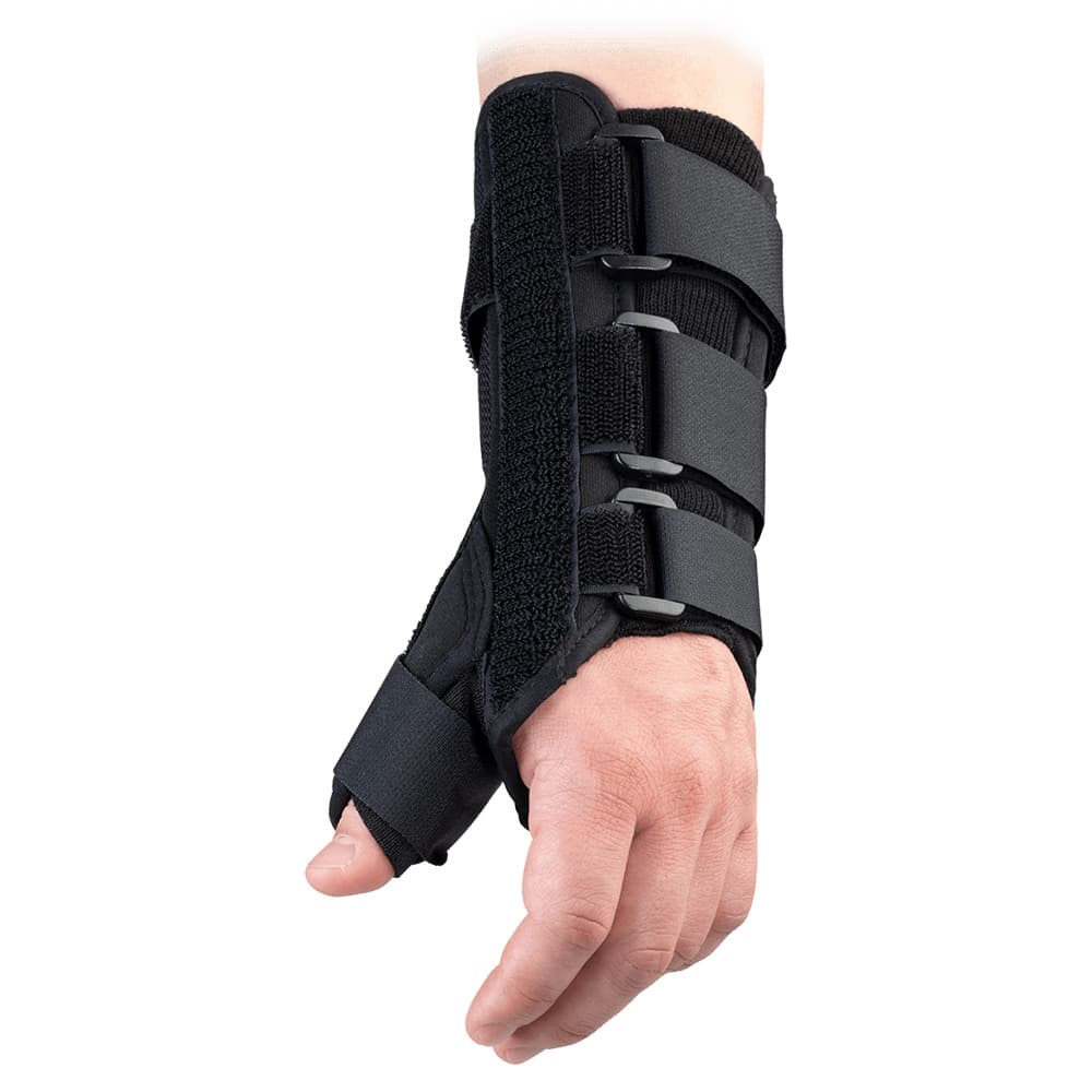 Classic Wrist Brace with Thumb Spica, Black