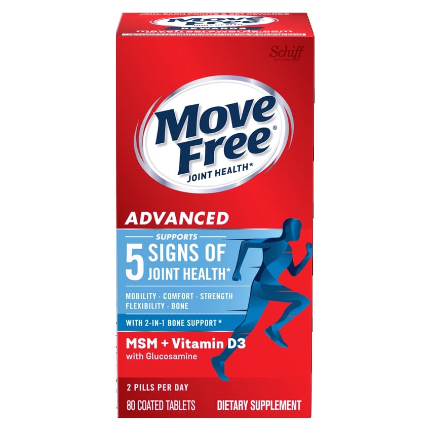 Move Free Advanced MSM + Vitamin D3 Glucosamine Chondroitin Joint Supplement