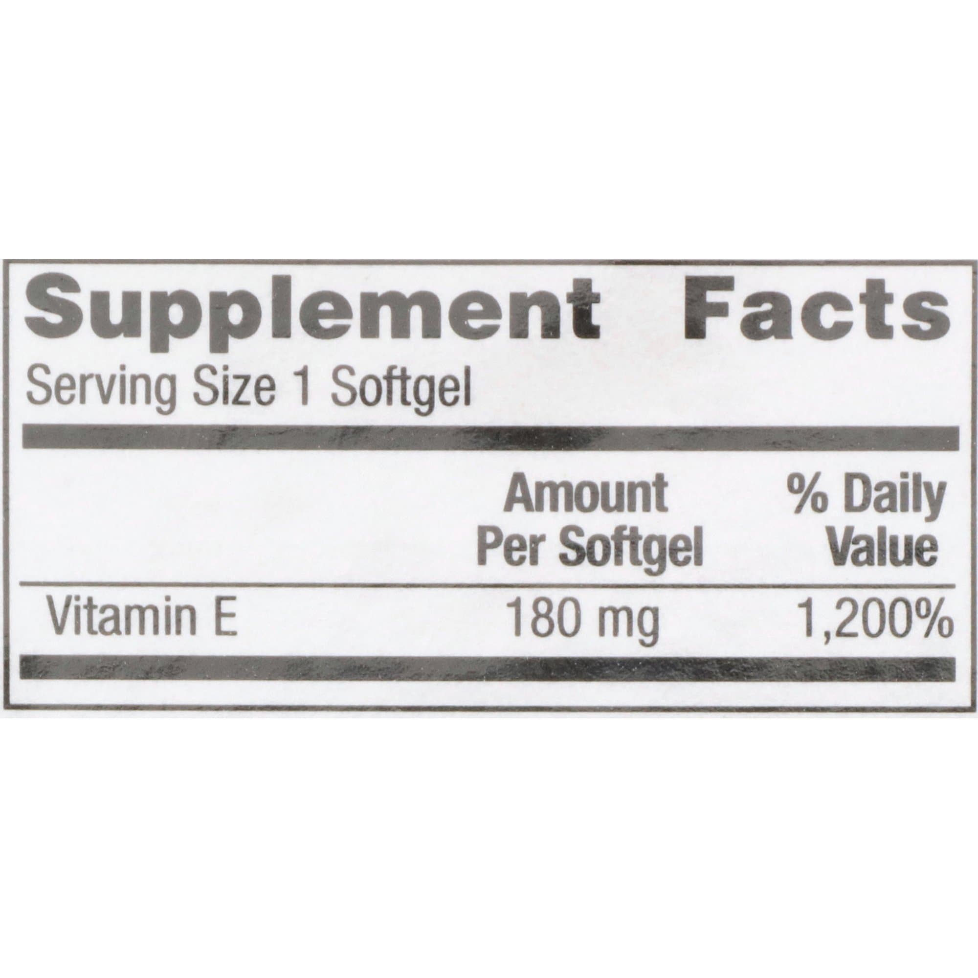 Geri-Care Vitamin E Supplement Softgels, 180mg - Image 4