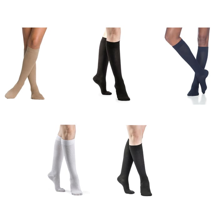 Sigvaris Casual Cotton Calf High Compression Socks, 15-20 mmHg