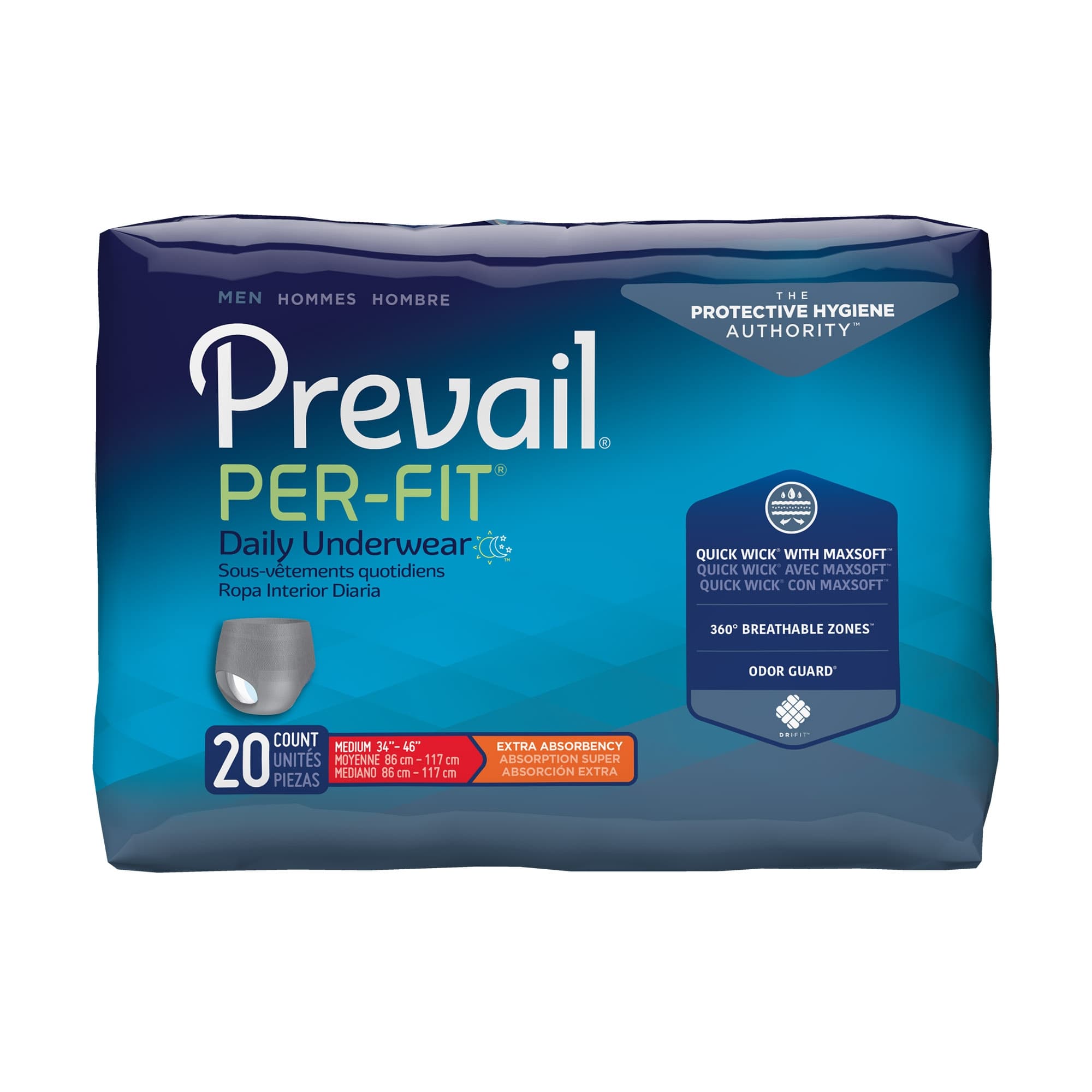 Prevail Per-Fit Men's Daily Protective Underwear - Image 1