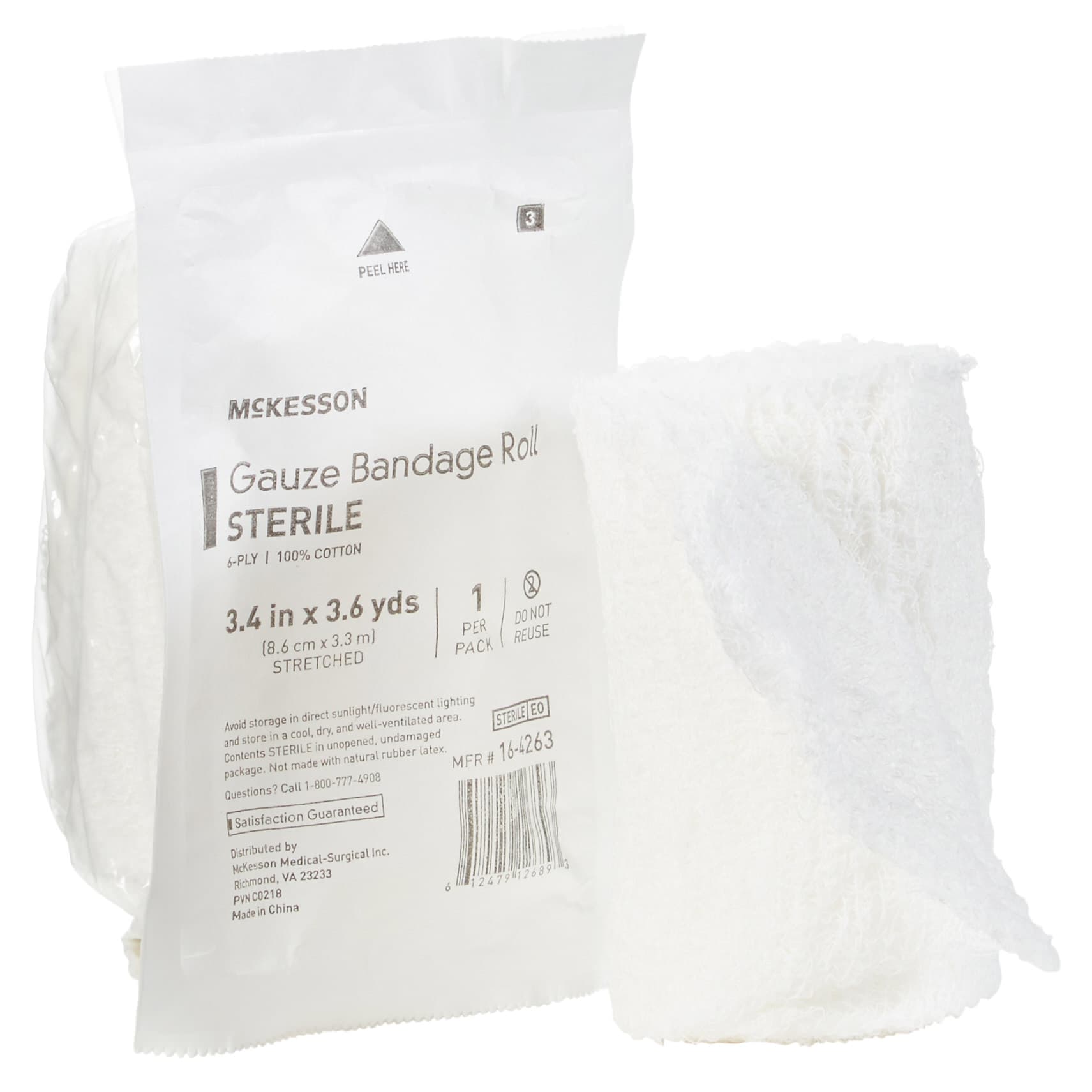 McKesson Cotton Fluff Bandage Roll - Image 1