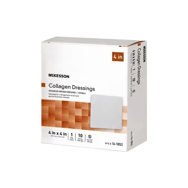 McKesson Collagen Dressing White Square Sterile