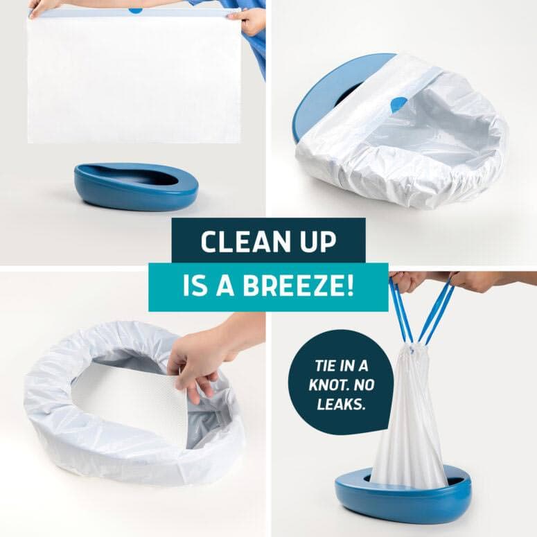 Lunderg Bedpan Liners with Super Absorbent Pads - Image 2