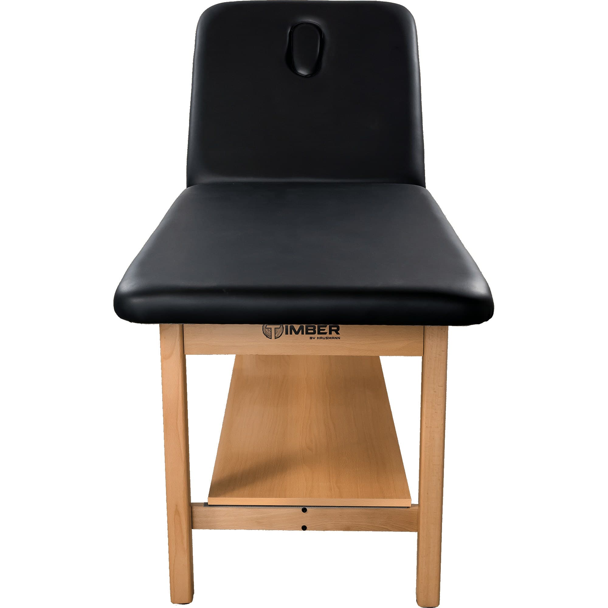 Hausmann Timber Solid Wood Treatment Table with H-Brace - Image 3