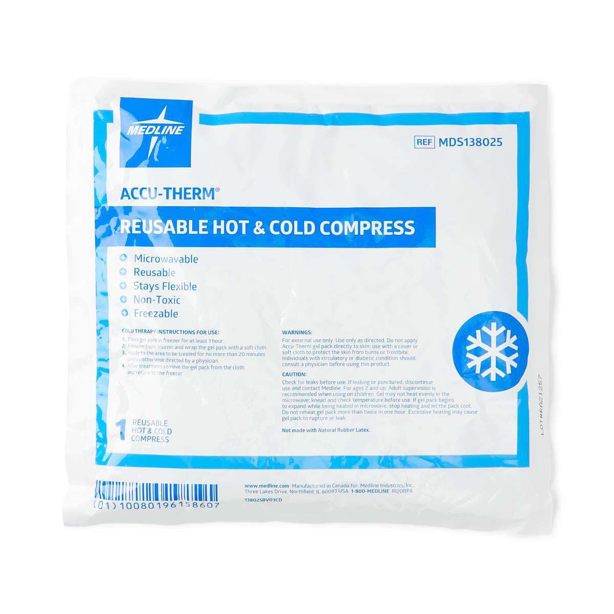 Accu-Therm Reusable Hot and Cold Gel Pack, 10 x 12 Inch