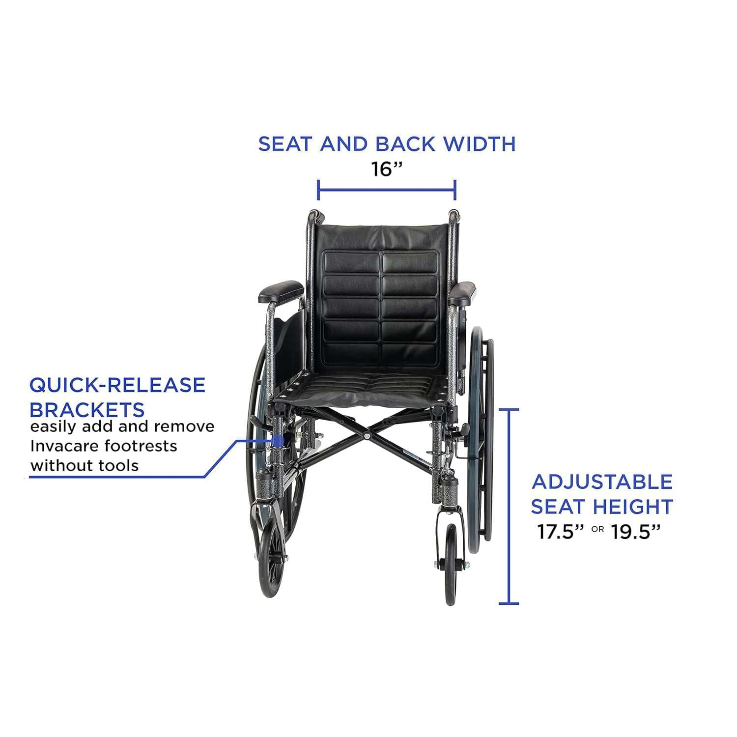 Invacare Tracer EX2 Standard Wheelchair - Quick Ship - Image 3