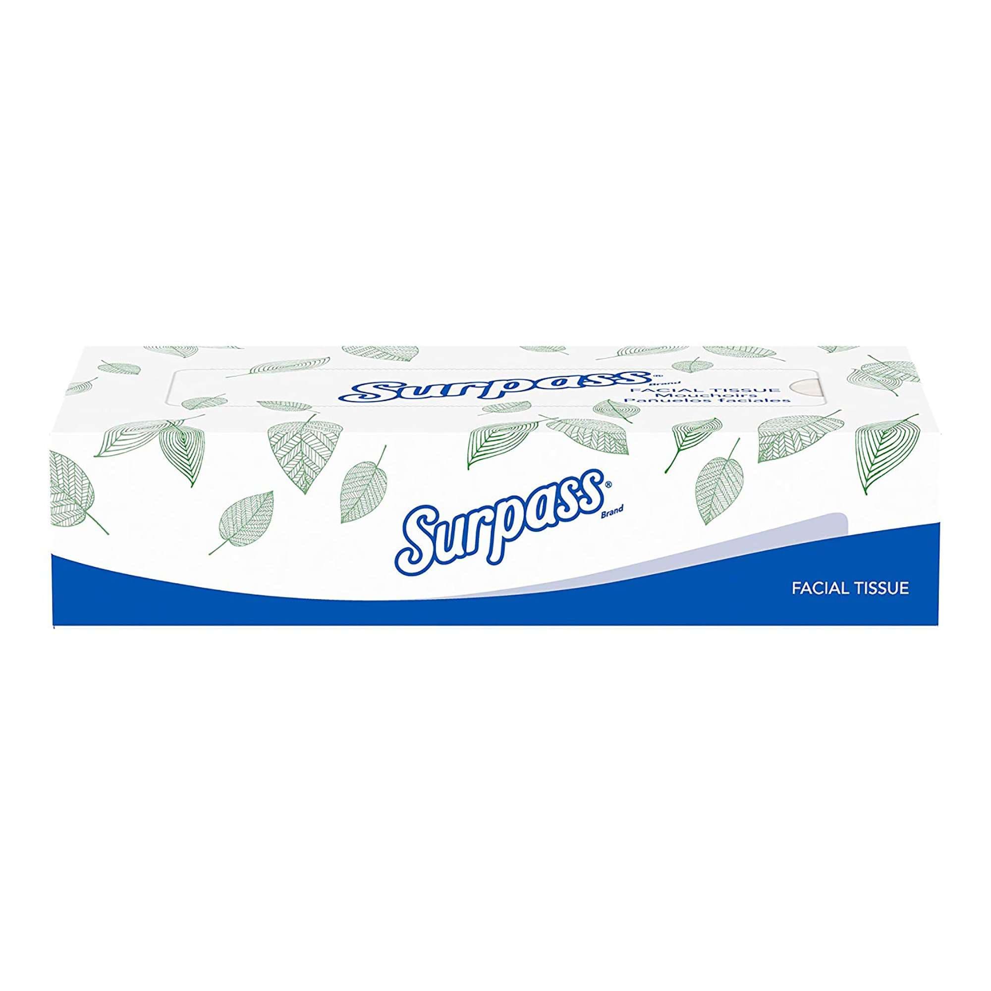 Surpass Facial Tissue, 2-Ply, White, Flat Box - Image 2