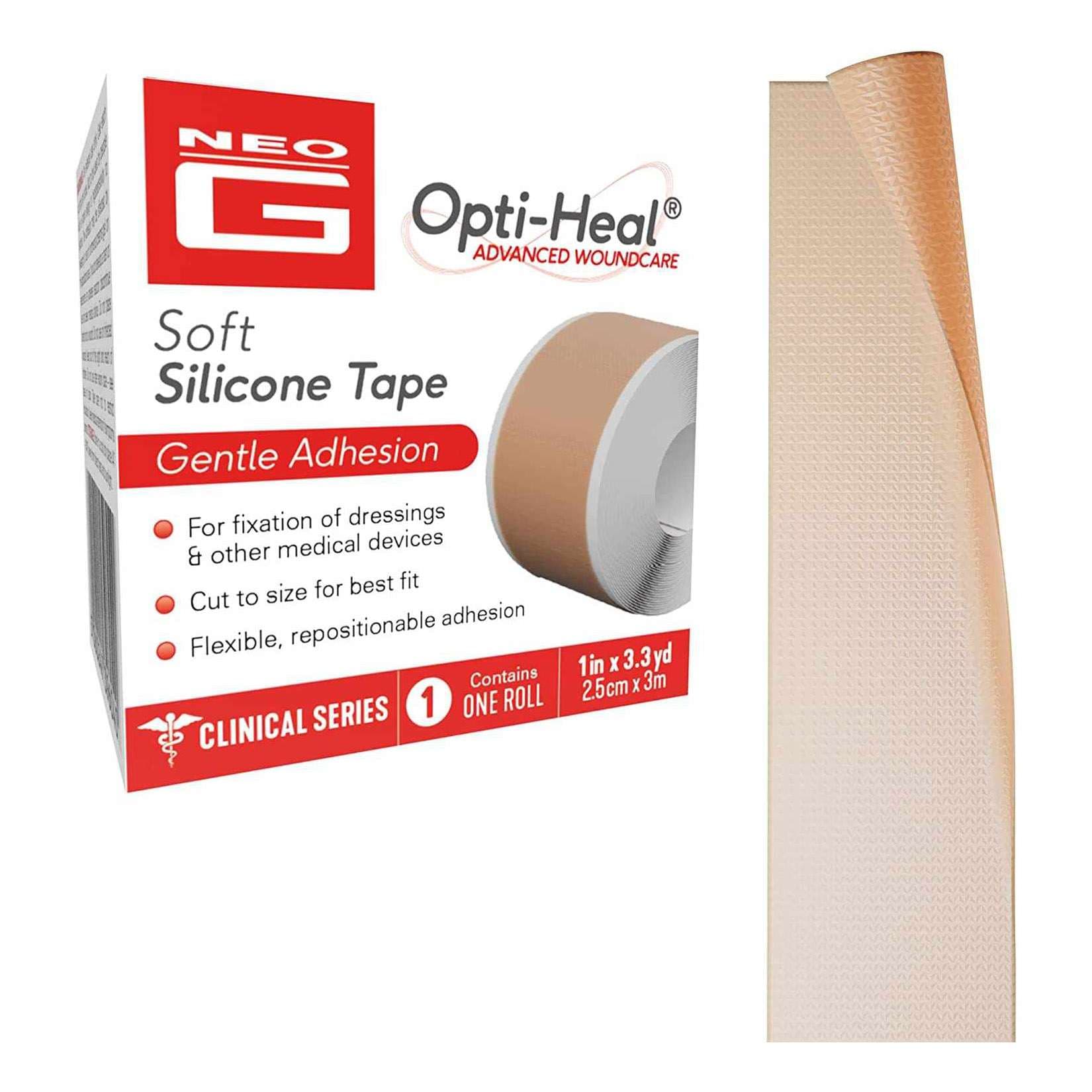 Neo G Soft Silicone Tape, 1" x 3.3 yd
