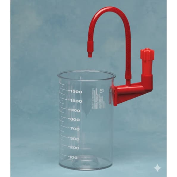 Flex Advantage Suction Canister Kit without Lid, 1000 ml - Case of 1