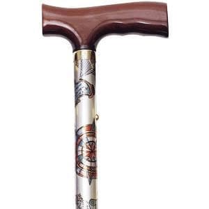 Alex Orthopedic Folding Travel Cane, Fritz Handle-Slim Line Handle - Image 4