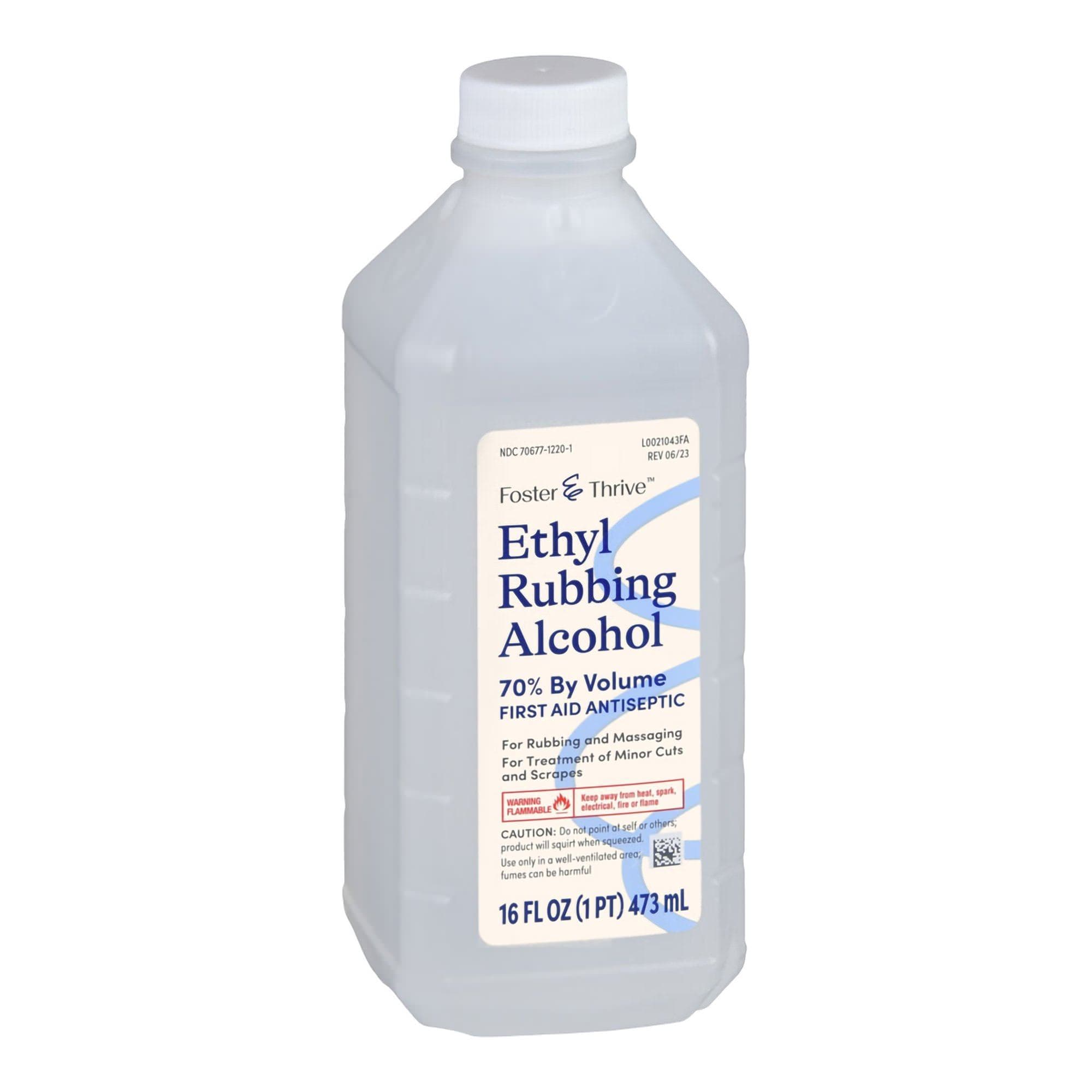 Foster & Thrive 70% Ethyl Rubbing Alcohol First Aid Antiseptic