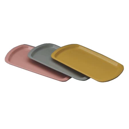 Medegen Disposable Service Tray, Dusty Rose, 6 x 9 Inch - Case of 200 - Image 1