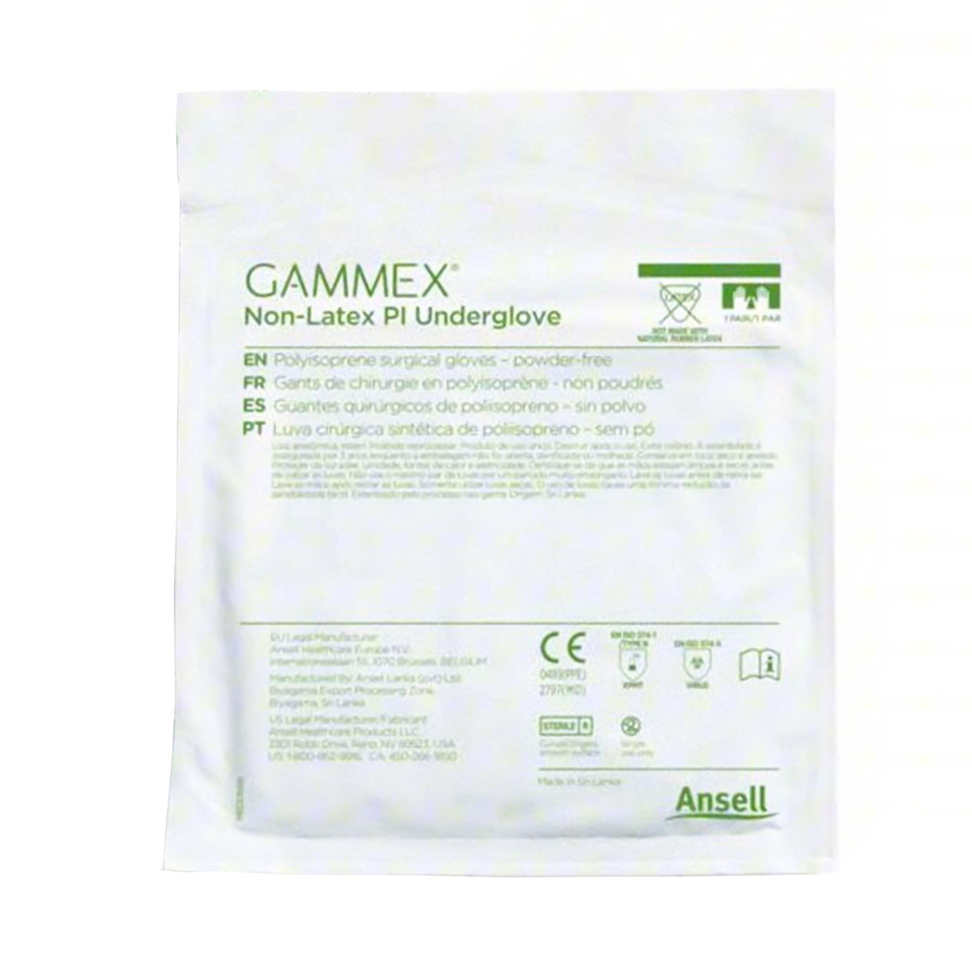 GAMMEX Non-Latex PI Underglove Surgical Underglove Green Beaded Cuff Micro, Size 8.5 - Box of 100 - Image 3