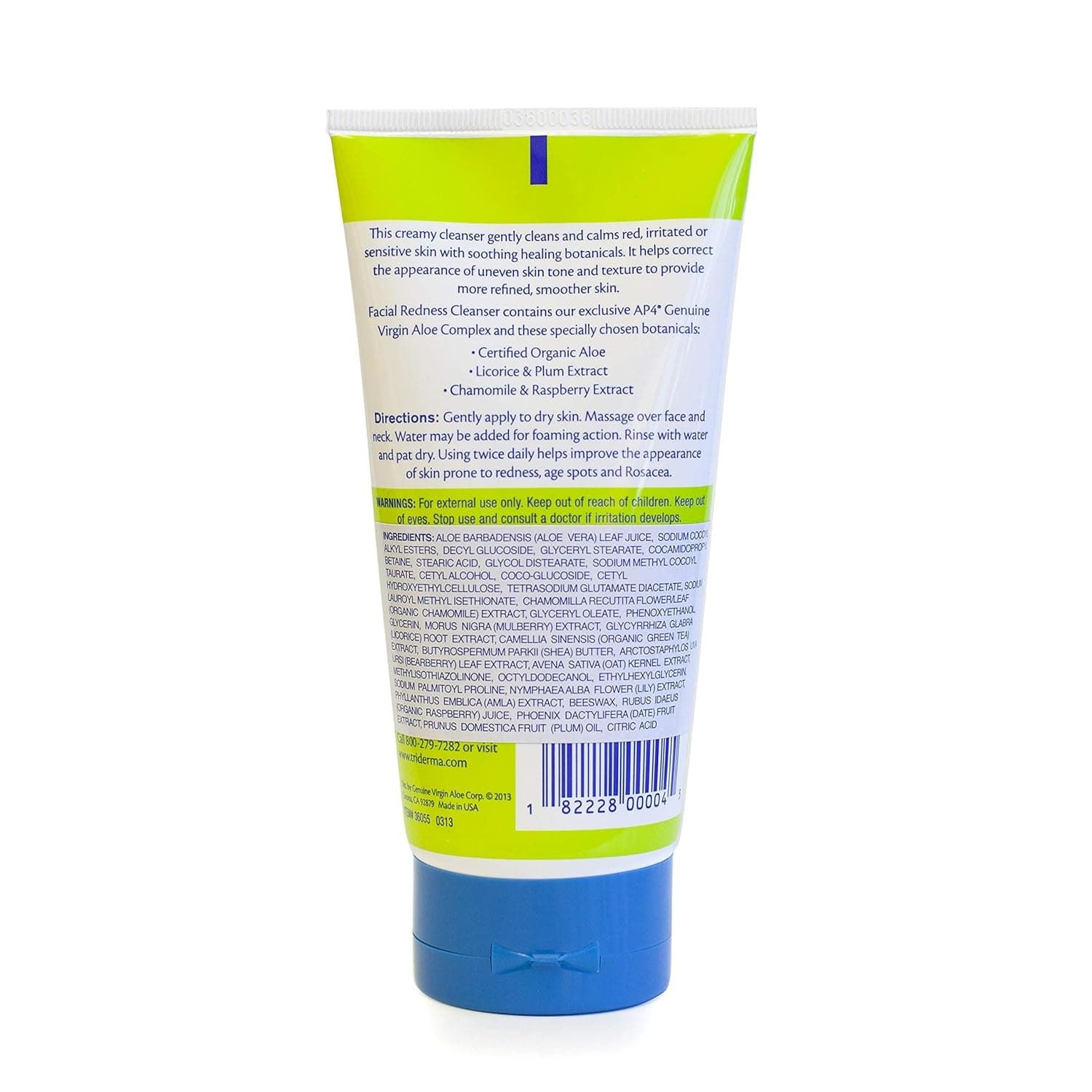 TriDerma Facial Redness Cleanser Cream, 6.2 oz - Image 2