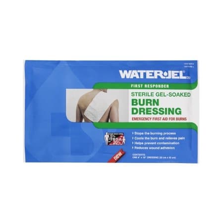 Water-Jel First Responder Burn Dressing Pad Rectangle Sterile