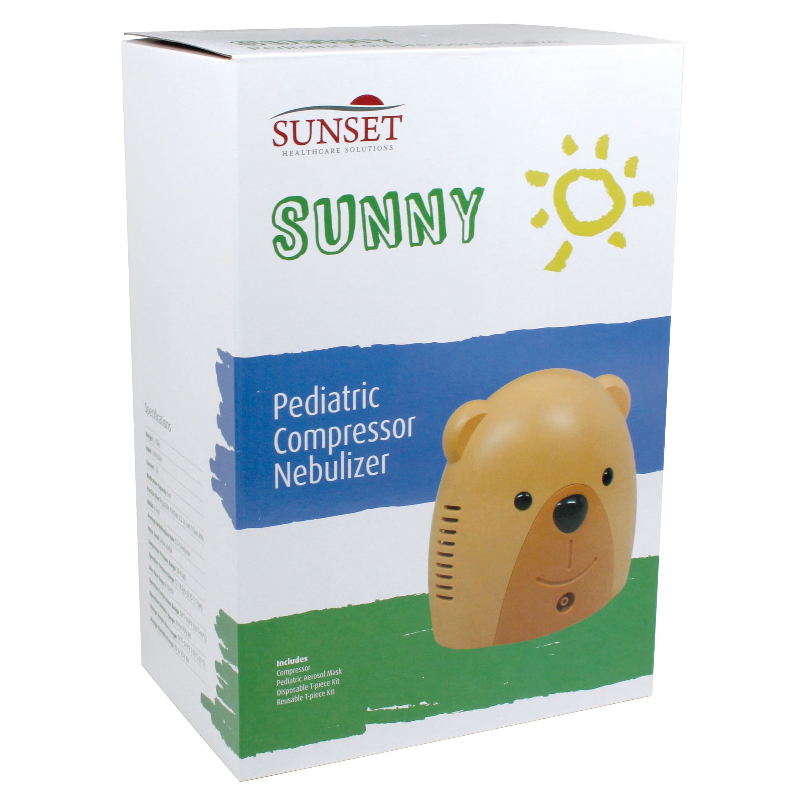 Sunset Healthcare Bear Pediatric Nebulizer Compressor - Each
